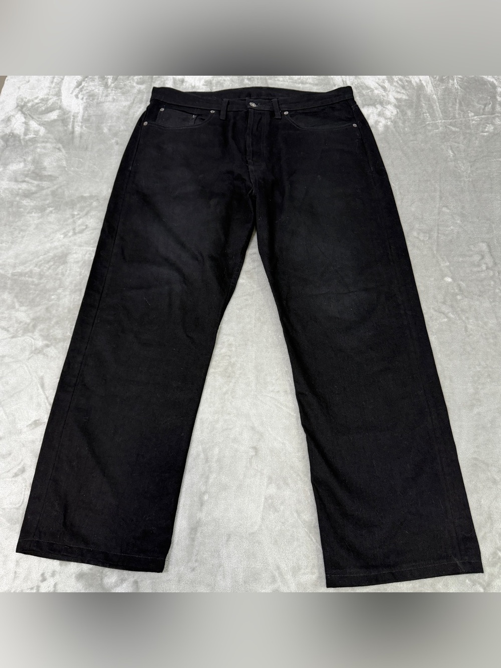 3Sixteen CS-222xs Classic Straight Black Selvedge 12oz Jeans Men's Size 36x28